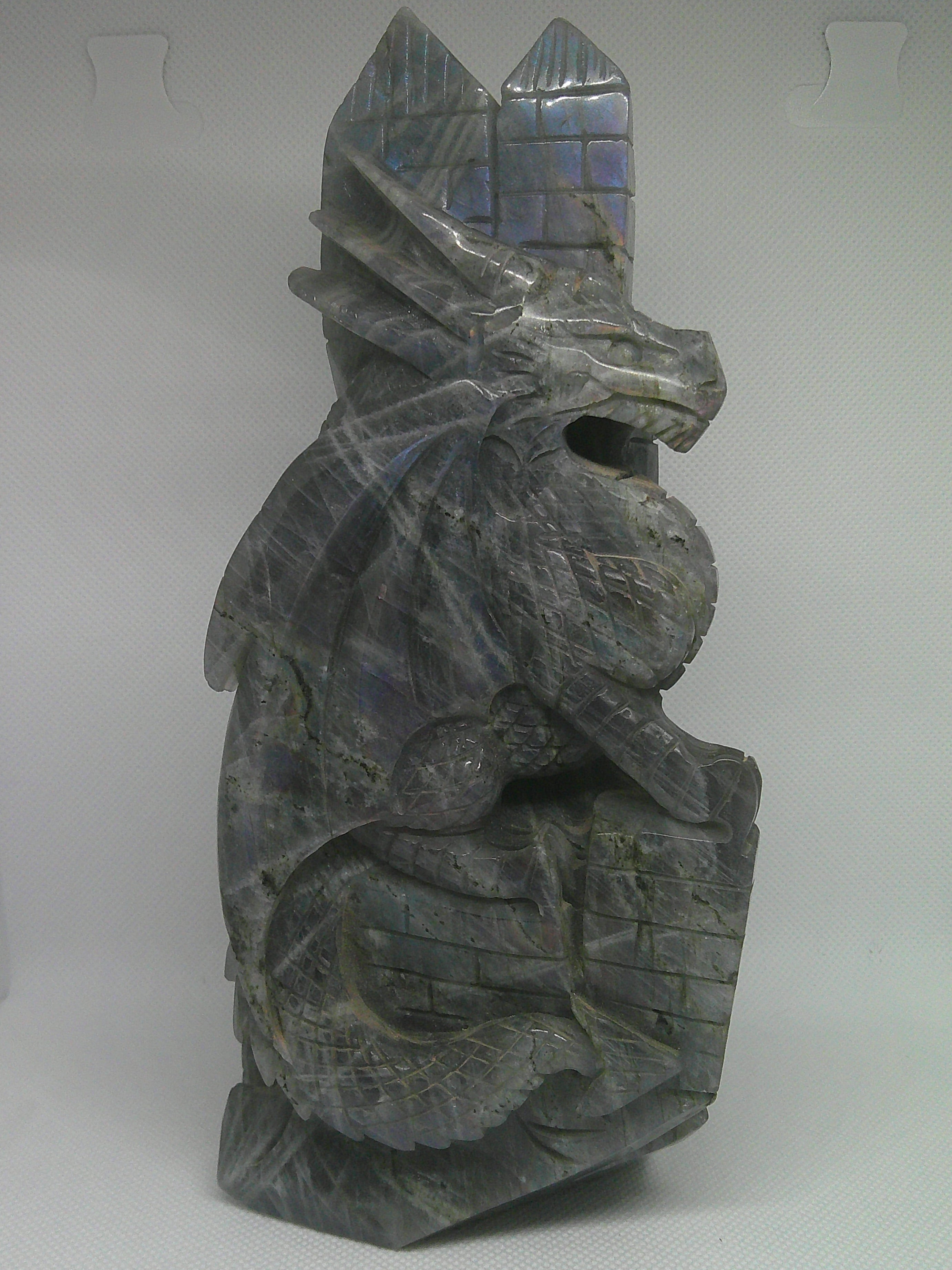 Purple Flash Labradorite Dragon