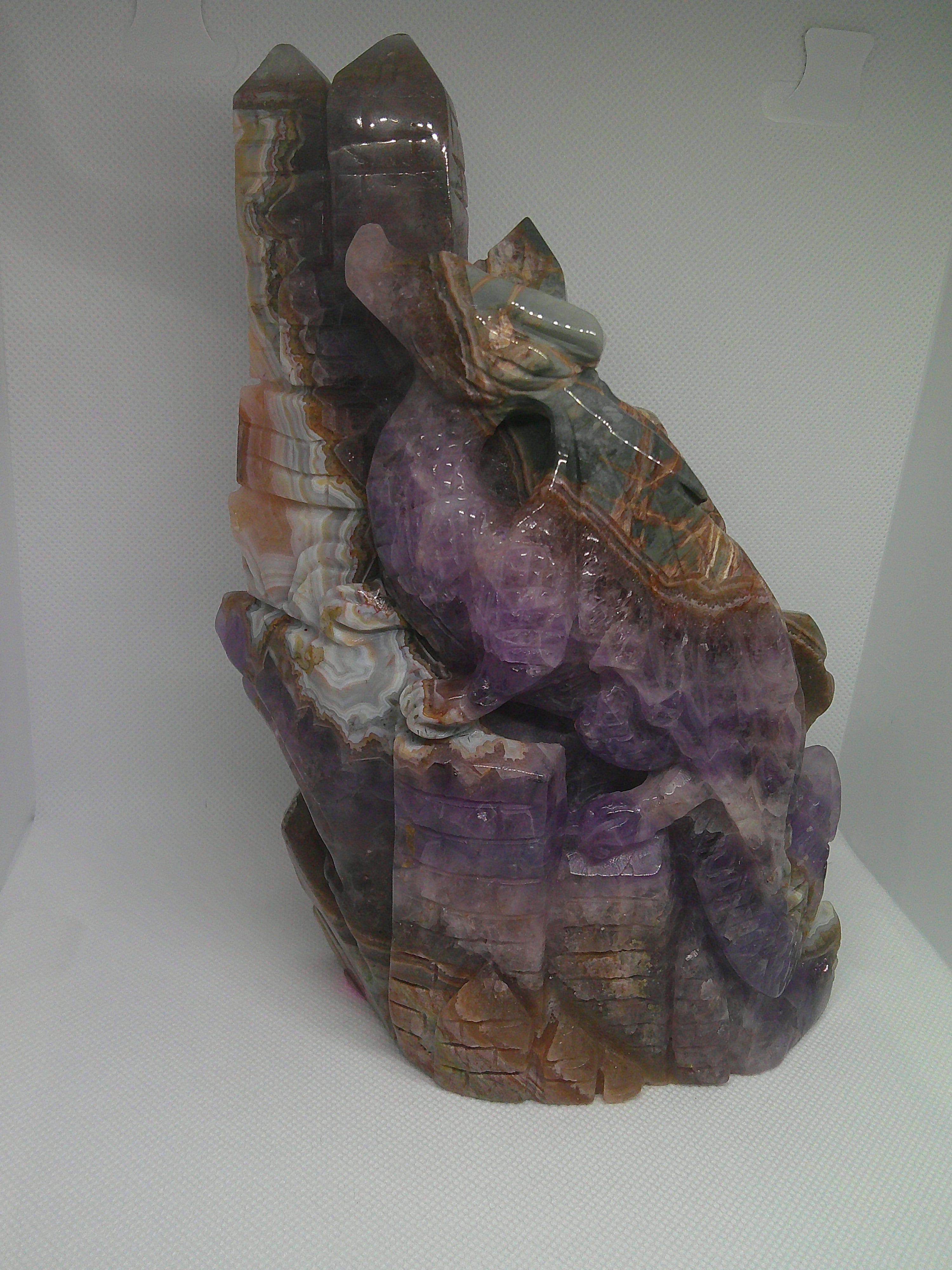 Amethyst Agate Dragon