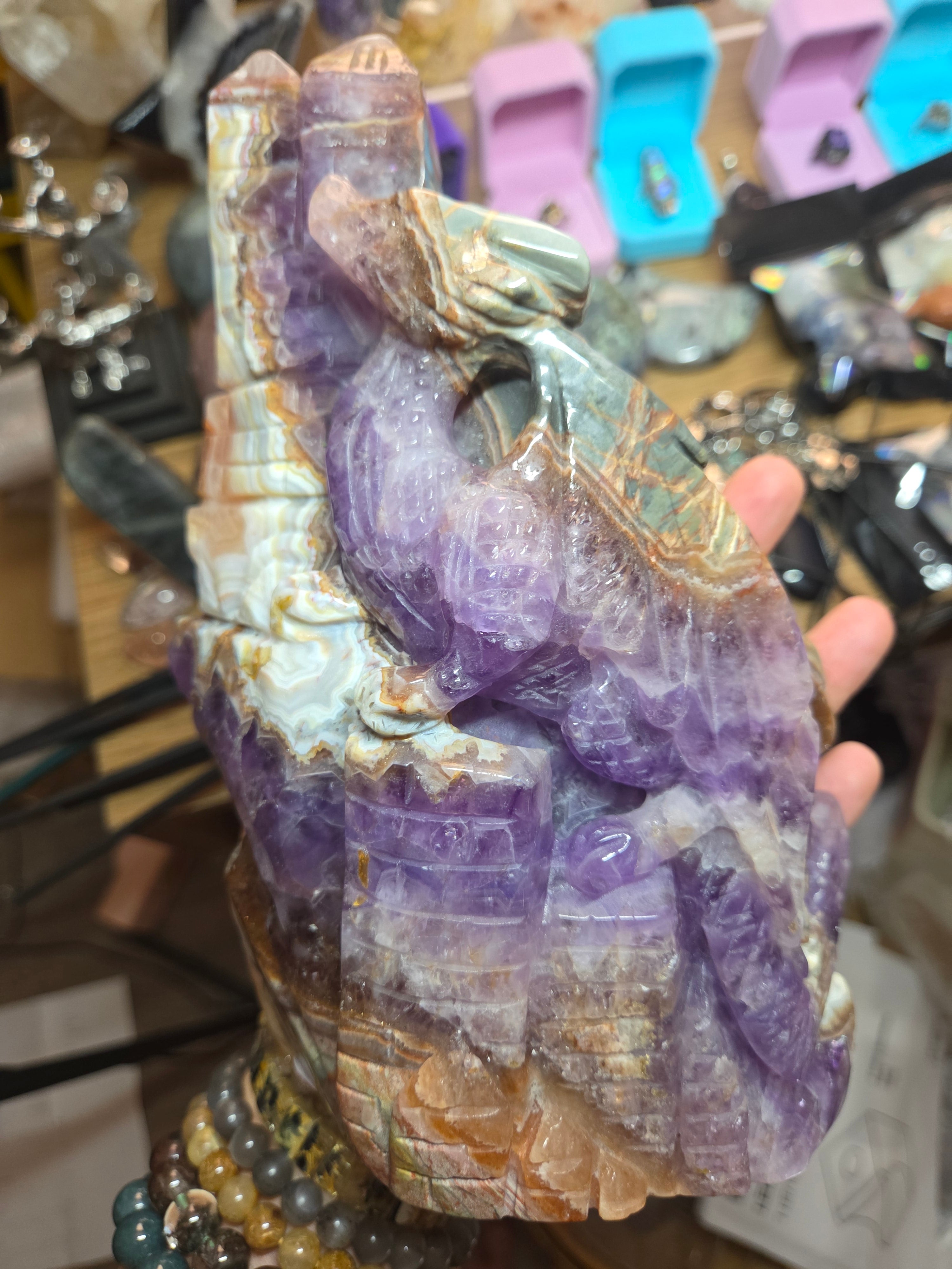 Amethyst Agate Dragon