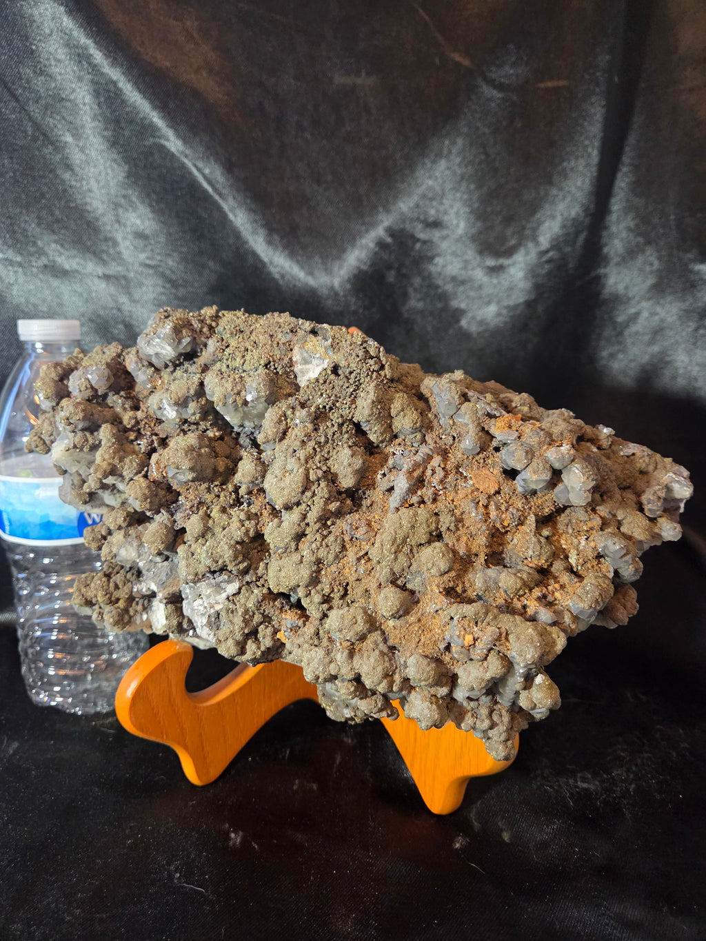 Large calcite and pyrite specimen