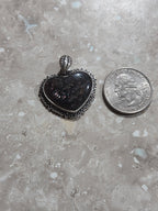 Iolite Heart Pendant